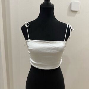 Zara White Camisole Top
